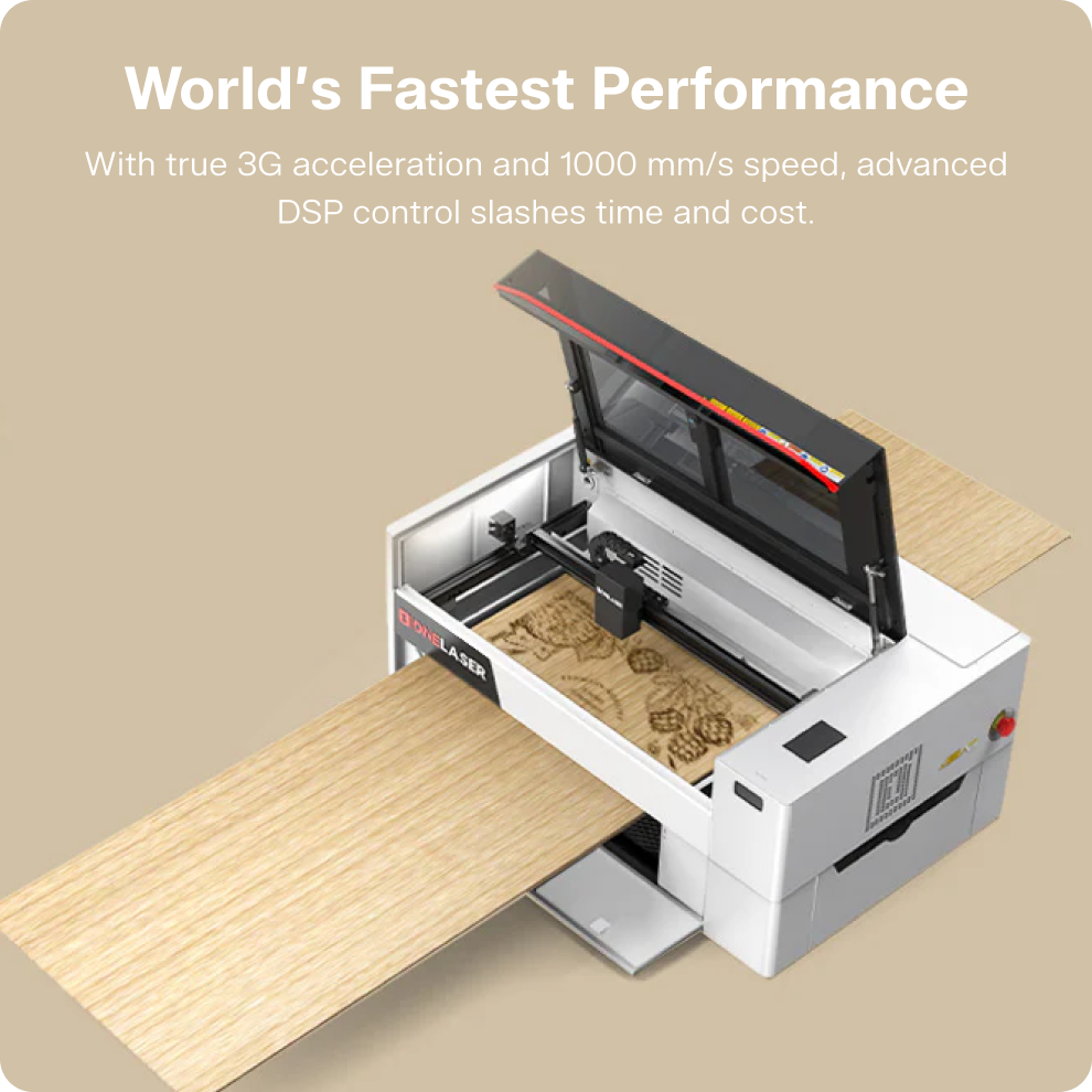 OneLaser XT™ Performance Desktop Laser Engraver (55W Glass)