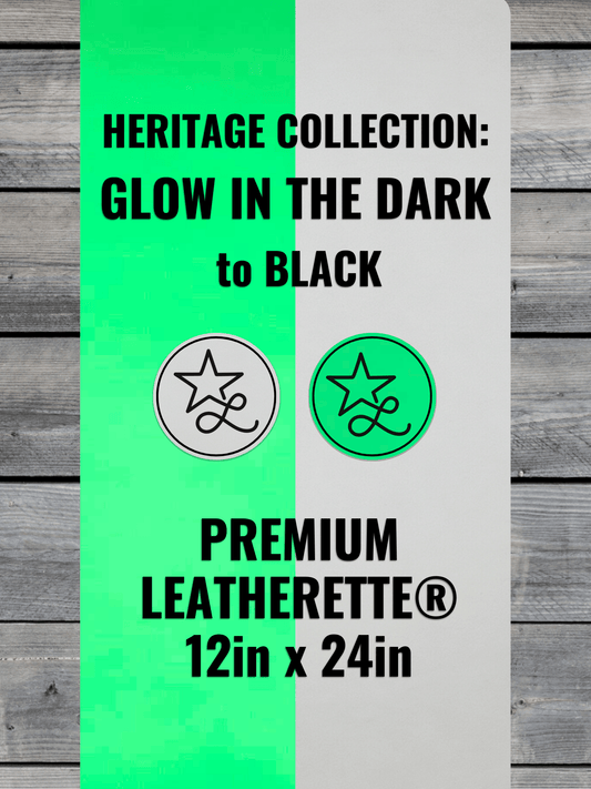 Heritage Collection: Glow-in-the-Dark Durra-Bull Premium Leatherette® Sheets (12x24)