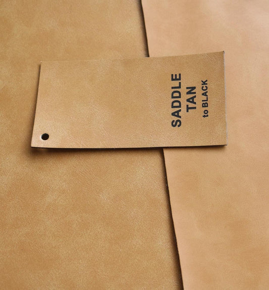 Heritage Collection: Saddle Tan / Black Durra-Bull Premium Leatherette® Sheets (12x24)