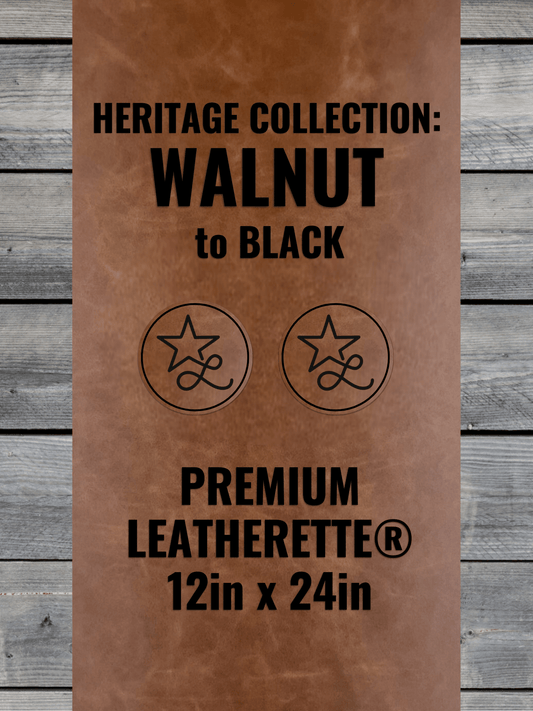 Heritage Collection: Walnut Durra-Bull Premium Leatherette® Sheets (12x24)