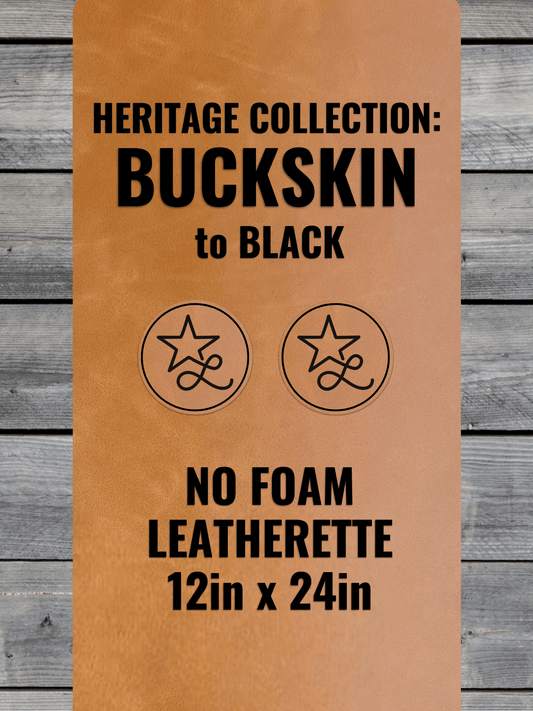 NO-FOAM Heritage Collection Buckskin/Black Durra-Bull Leatherette Sheets (12x24)