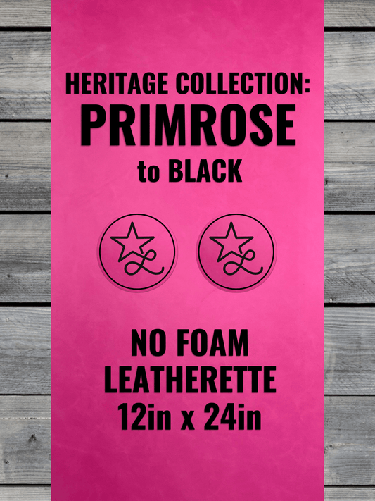 NO-FOAM Heritage Collection Primrose/Black Durra-Bull Leatherette Sheets (12x24)