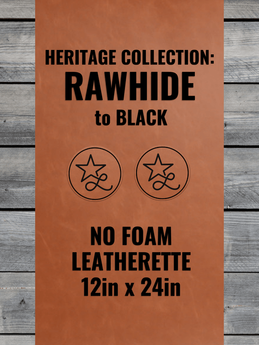 NO-FOAM Heritage Collection Rawhide/Black Durra-Bull Leatherette Sheets (12x24)