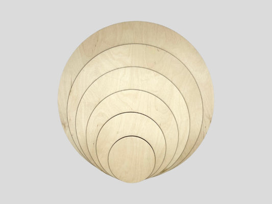 Colorations Wood Craft Rounds - 50 Pieces